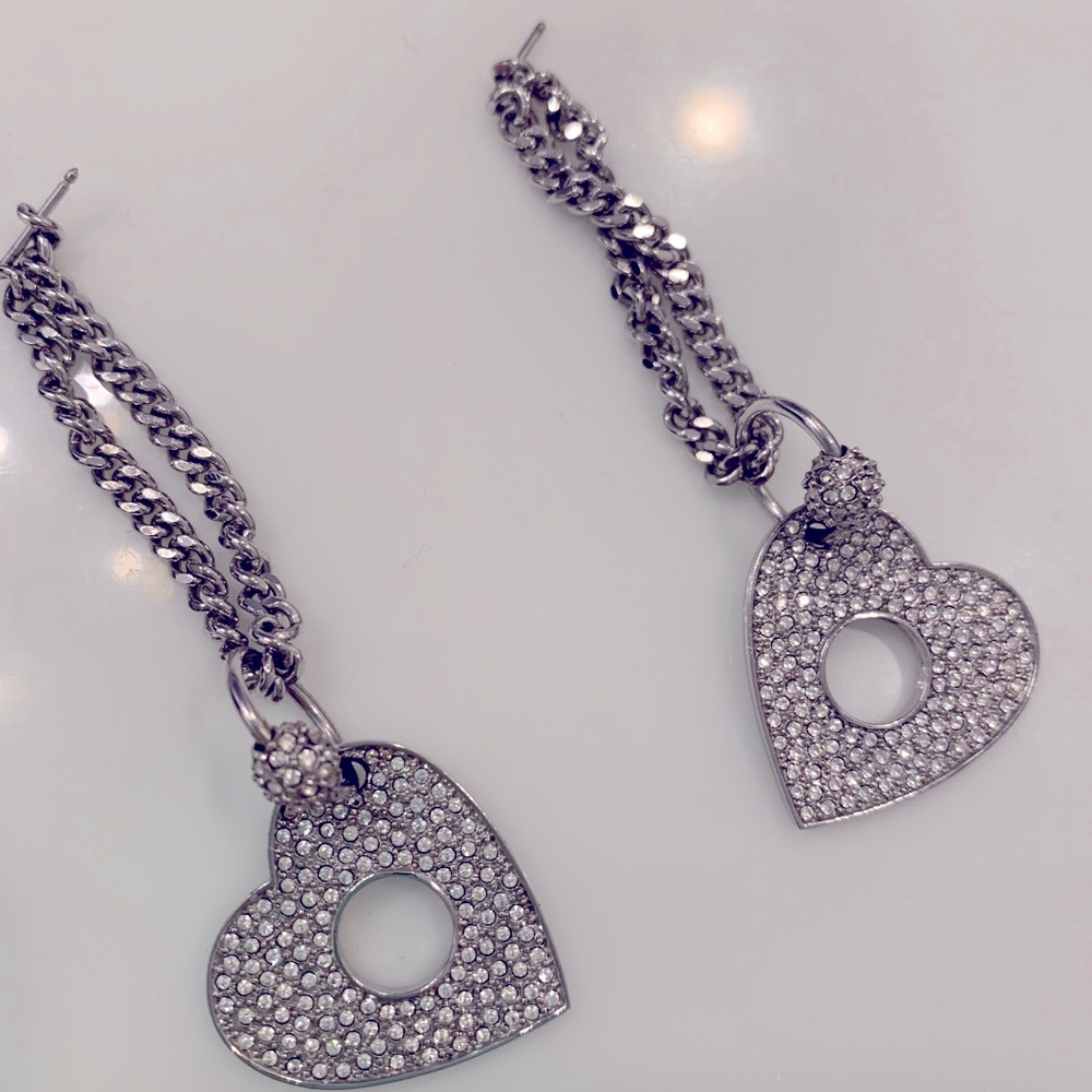 Authentic Dior earrings with rhinestones